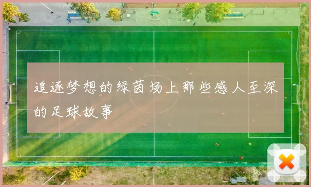 追逐梦想的绿茵场上那些感人至深的足球故事